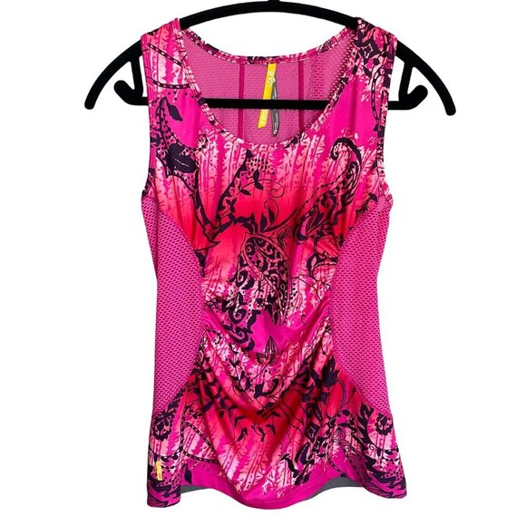 LOLE Sports Tank Top Running Trail Mesh Quick Dry UPF 50+ Pink Women's Medium - Picture 1 of 14
